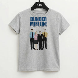 Office Cartoon - Dunder Mifflin Kids T-Shirt
