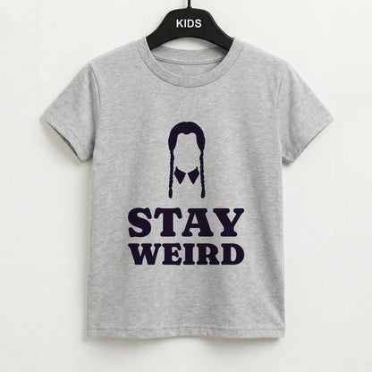 Stay Weird Purple Kids T-Shirt