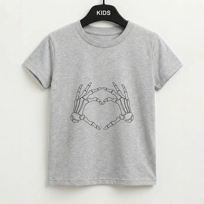 Skeleton Heart Kids T-Shirt