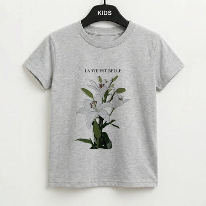 La Vie Est Belle - Clean Girl Aesthetic Kids T-Shirt