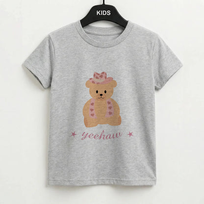 Yeehaw Teddy Bear Kids T-Shirt