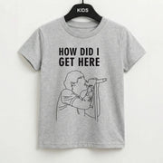 How Did I Get Here Outline Kids T-Shirt 2