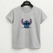 Alien Blue Leaning Kids T-Shirt 2