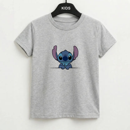 Alien Blue Leaning Kids T-Shirt