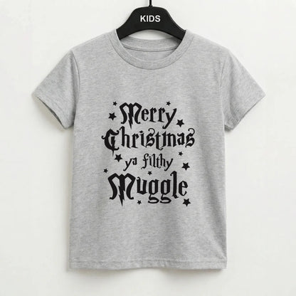 Merry Christmas You Filthy Muggle Kids T-Shirt