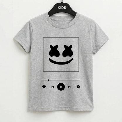 Helmet DJ Album Cover Kids T-Shirt