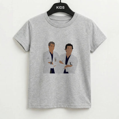 Two Doctors Arm Crossed - Grey's Kids T-Shirt