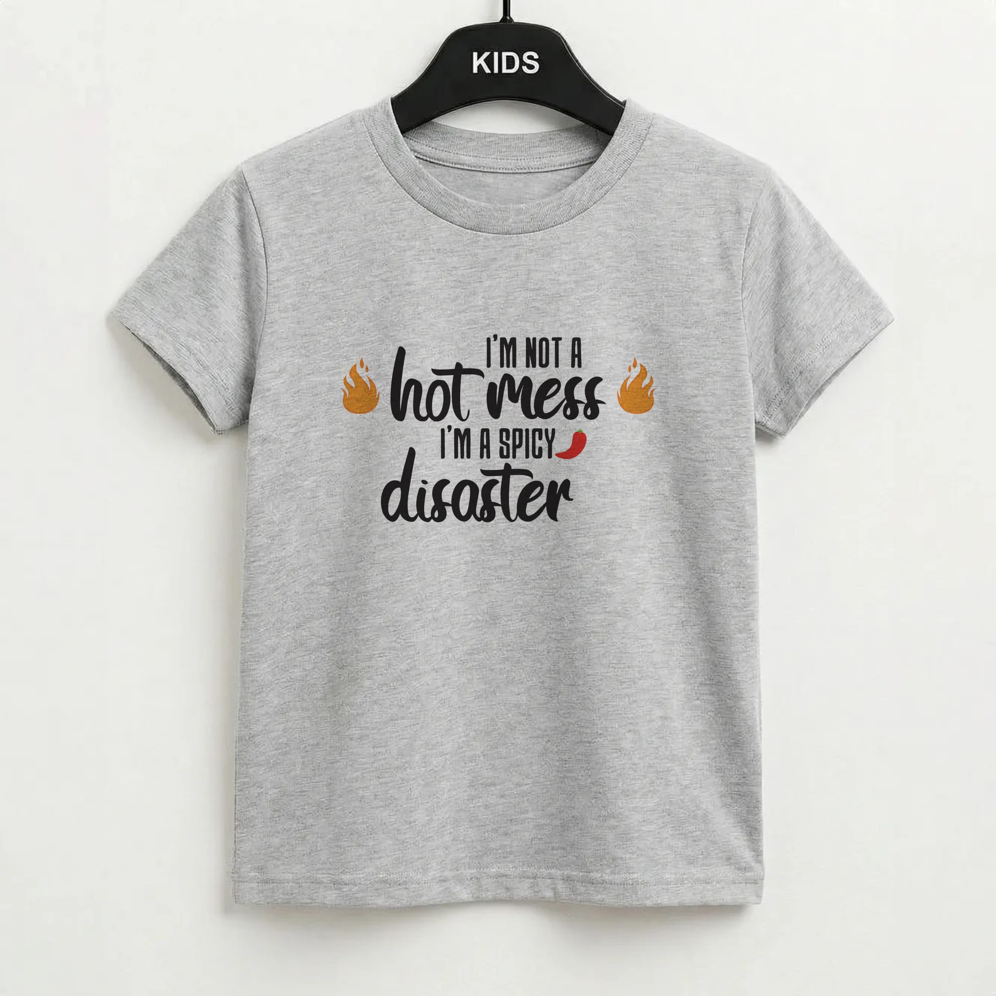 I'm A Spicy Disaster - Funny Quotes Kids T-Shirt