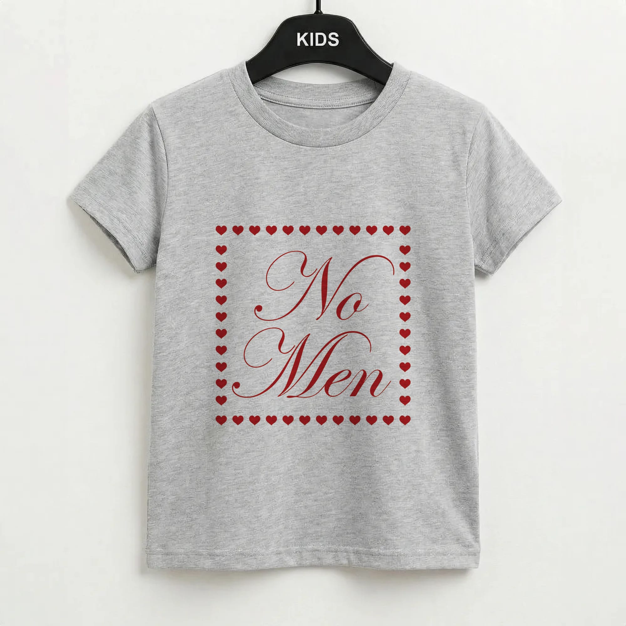 No Men Kids T-Shirt