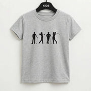 Golf Silhouettes Kids T-Shirt 2
