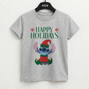 Cute Blue Alien Elf Kids T-Shirt 2