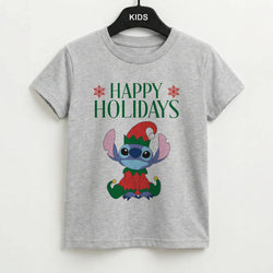 Cute Blue Alien Elf Kids T-Shirt