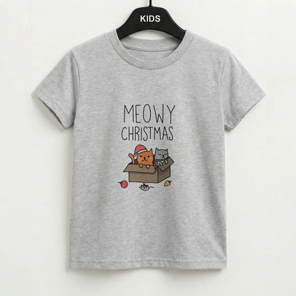 Meowy Christmas Kids T-Shirt