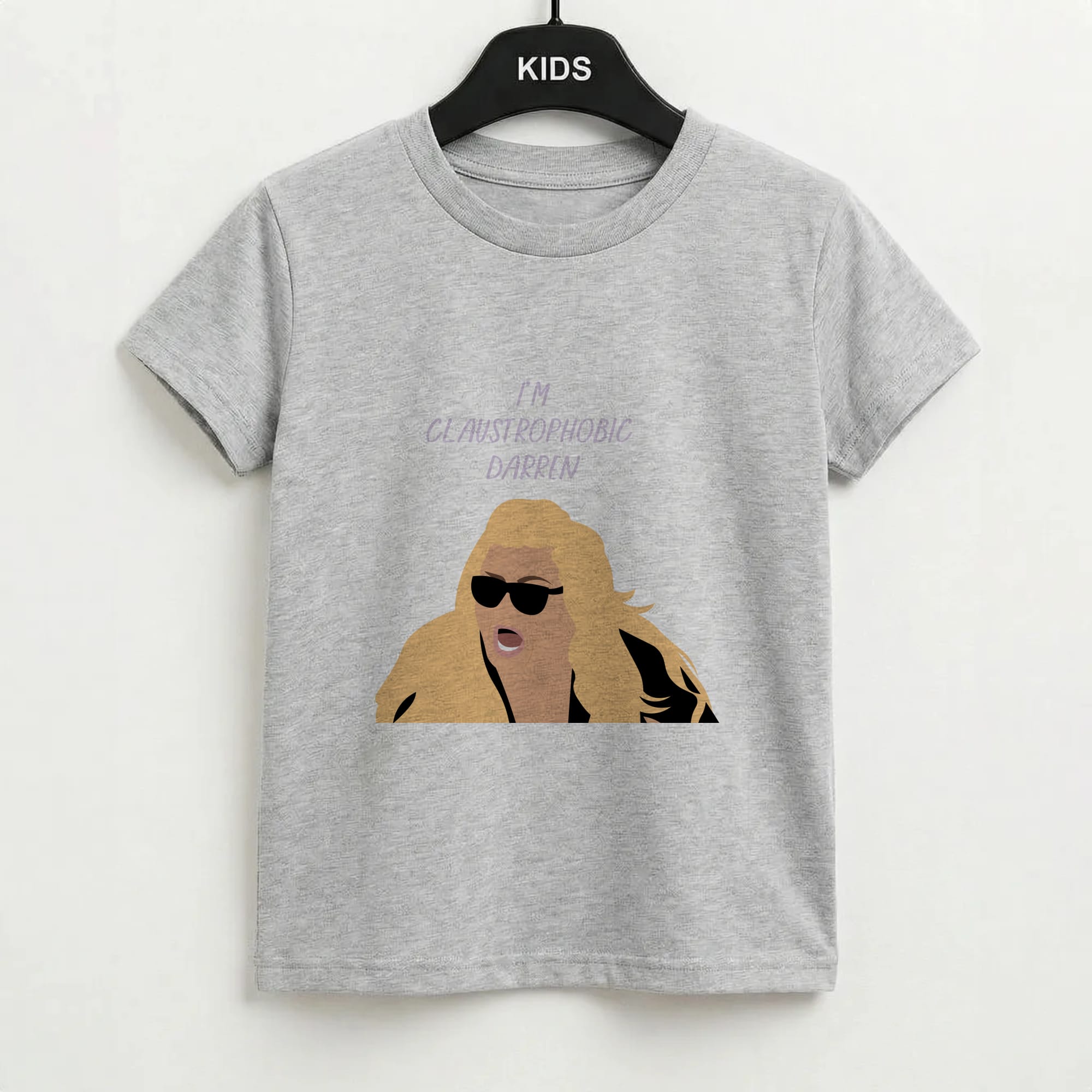 I'm Claustrophobic Darren - British Pop Culture Kids T-Shirt