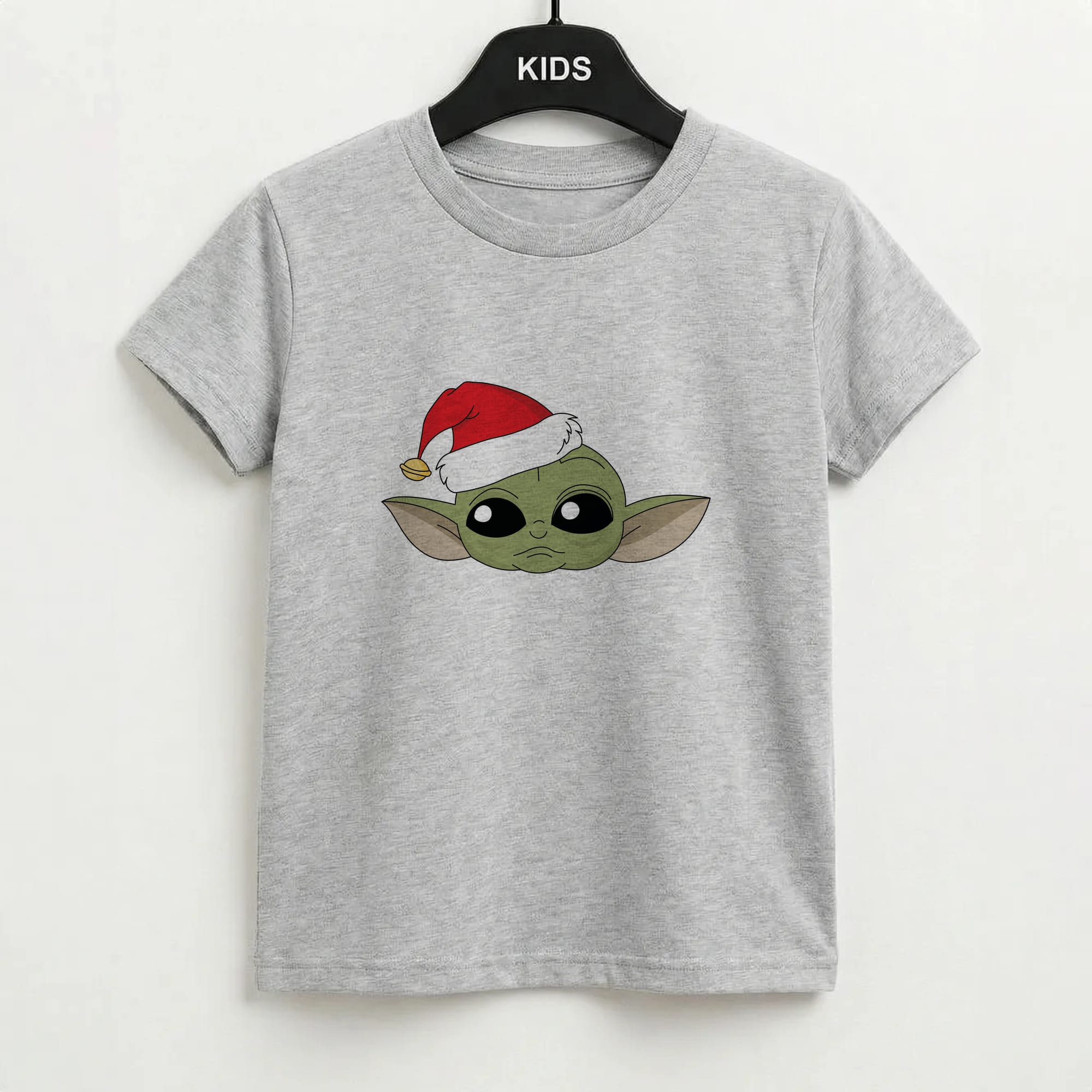 Baby Yoda Christmas Pattern Kids T-Shirt