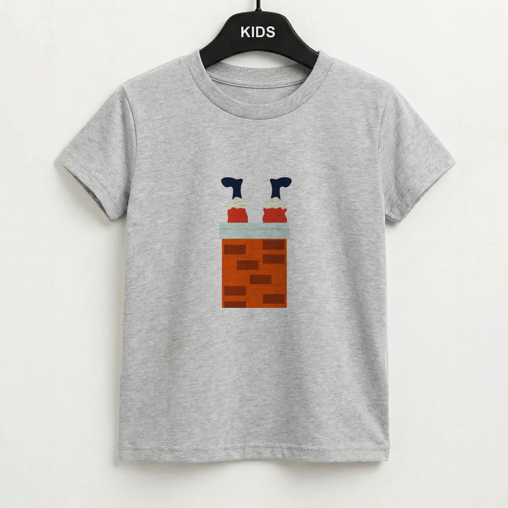 Santa Stuck In A Chimney - Christmas Kids T-Shirt