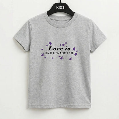 Love Is Embarrassing Note Kids T-Shirt
