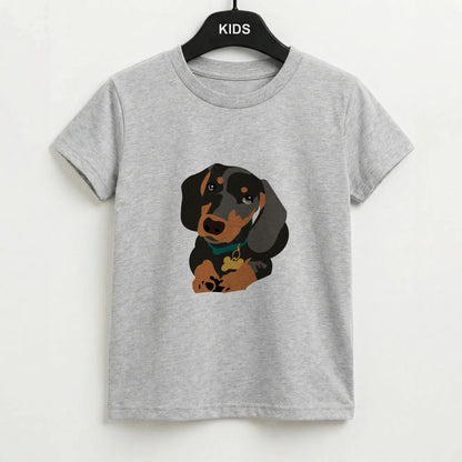Black & brown - Dachshunds Kids T-Shirt