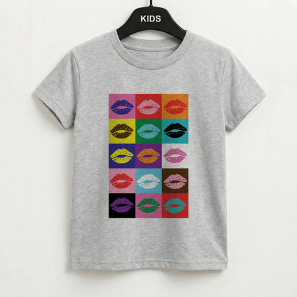 Lips Collage - Pride Kids T-Shirt