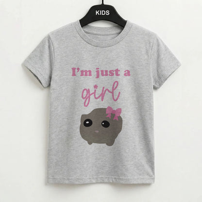 I'm Just A Girl Kids T-Shirt