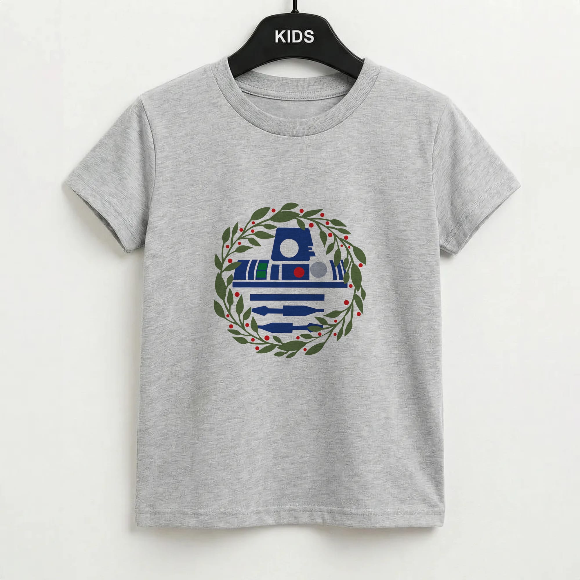 R2D2 Christmas Wreath Kids T-Shirt
