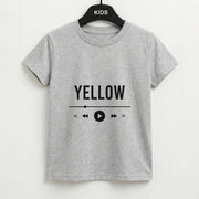 Yellow Music Player Kids T-Shirt 2