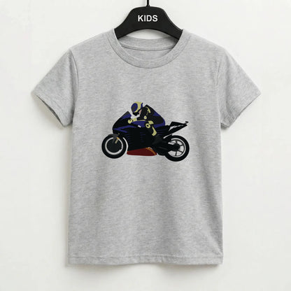 Purple Motorbike - Motorbike Kids T-Shirt