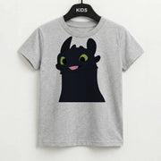 Black Fury Dragon Kids T-Shirt 2
