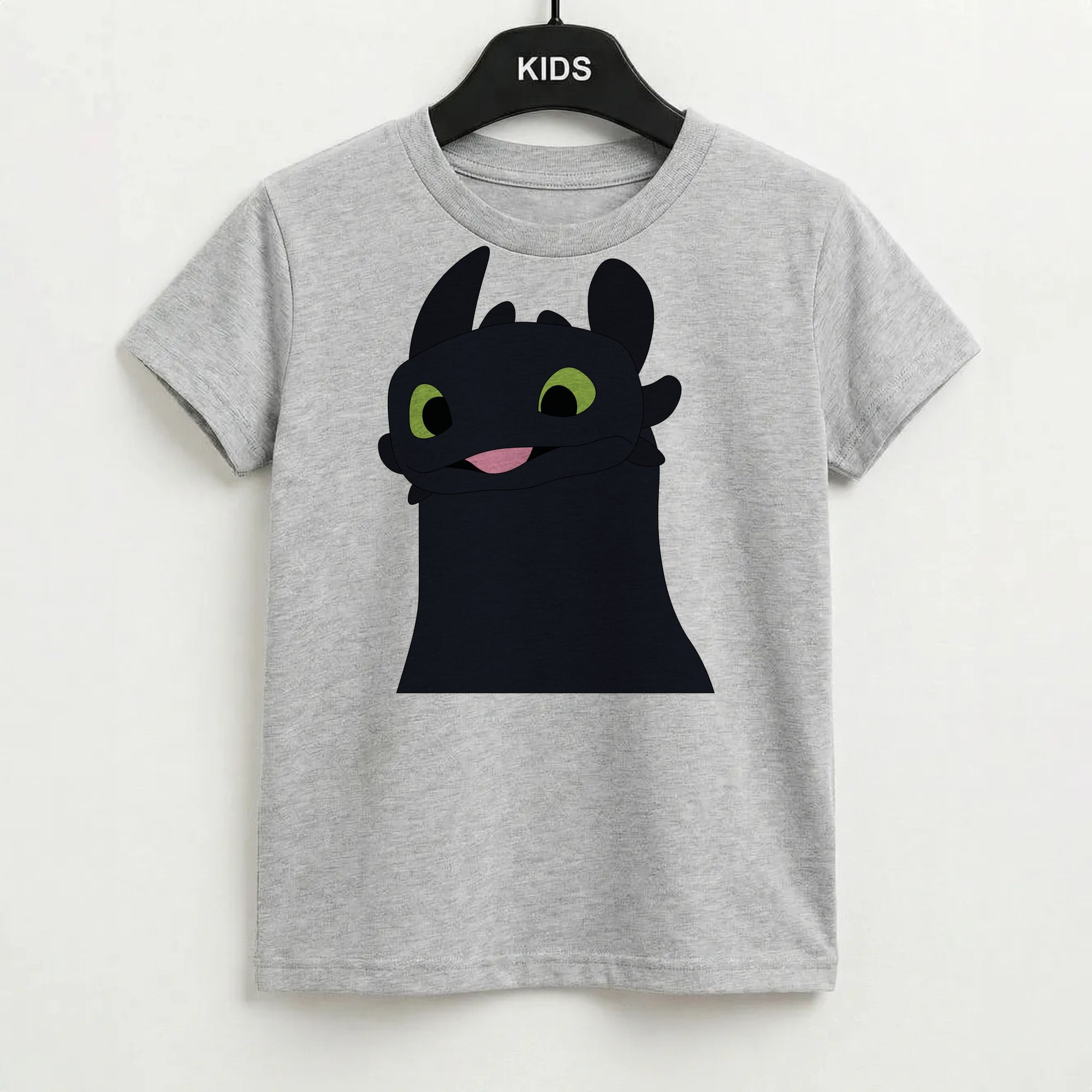Black Fury Dragon Kids T-Shirt