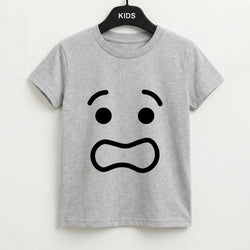 Brick Face Worried Kids T-Shirt