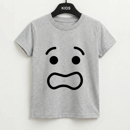 Brick Face Worried Kids T-Shirt