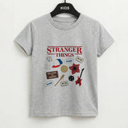 Stranger Things Cartoon Icons Kids T-Shirt 2