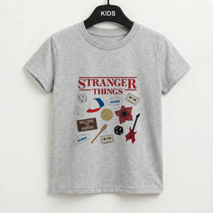 Stranger Things Cartoon Icons Kids T-Shirt