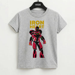 Metal Heart Hero Standing Kids T-Shirt