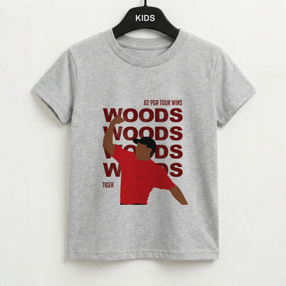 Woods Dark Red Kids T-Shirt