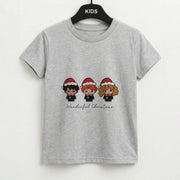 Wizards With Christmas Hats Kids T-Shirt 2