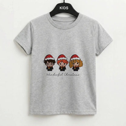 Wizards With Christmas Hats Kids T-Shirt