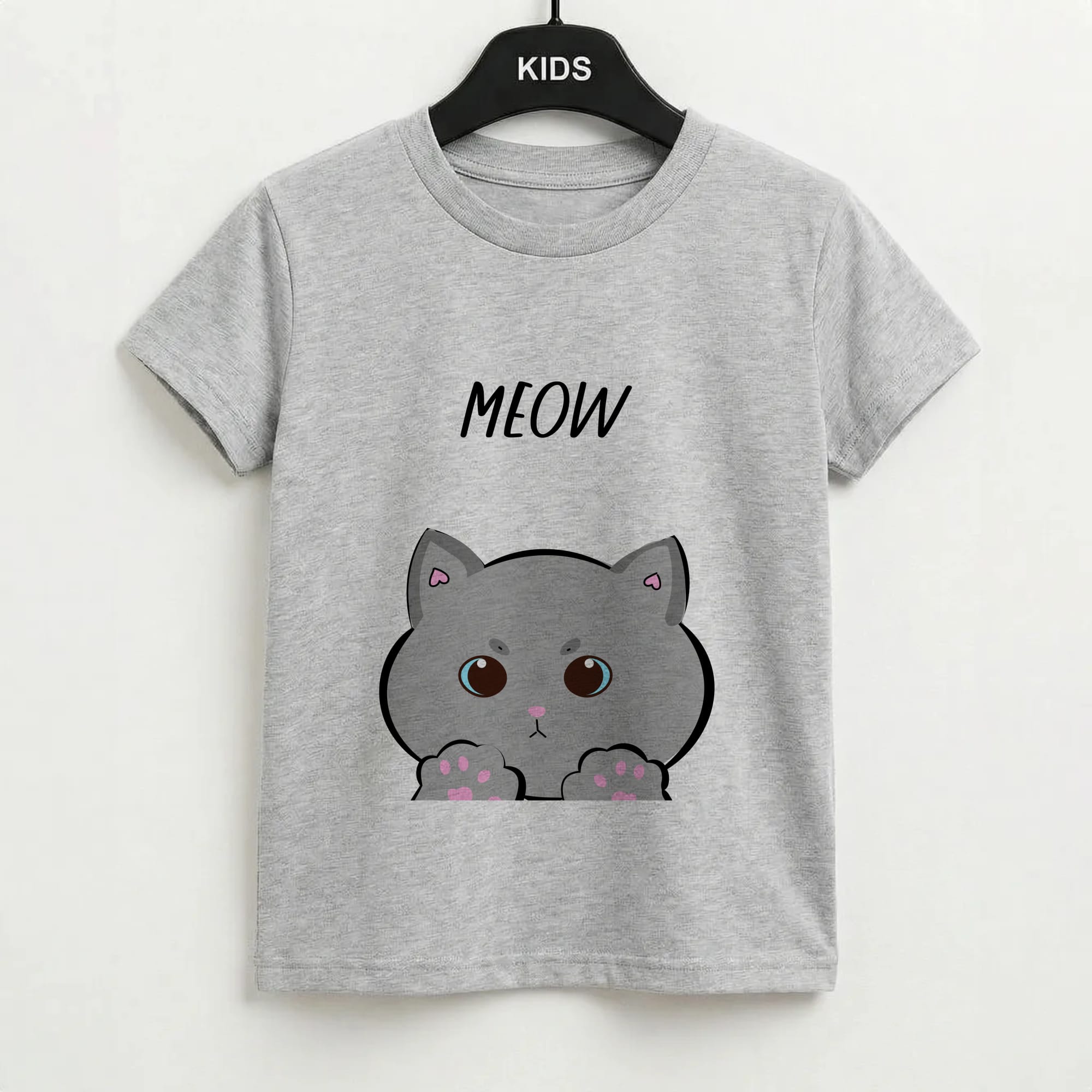 Grey Kitty - Cats Kids T-Shirt