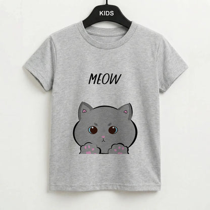 Grey Kitty - Cats Kids T-Shirt