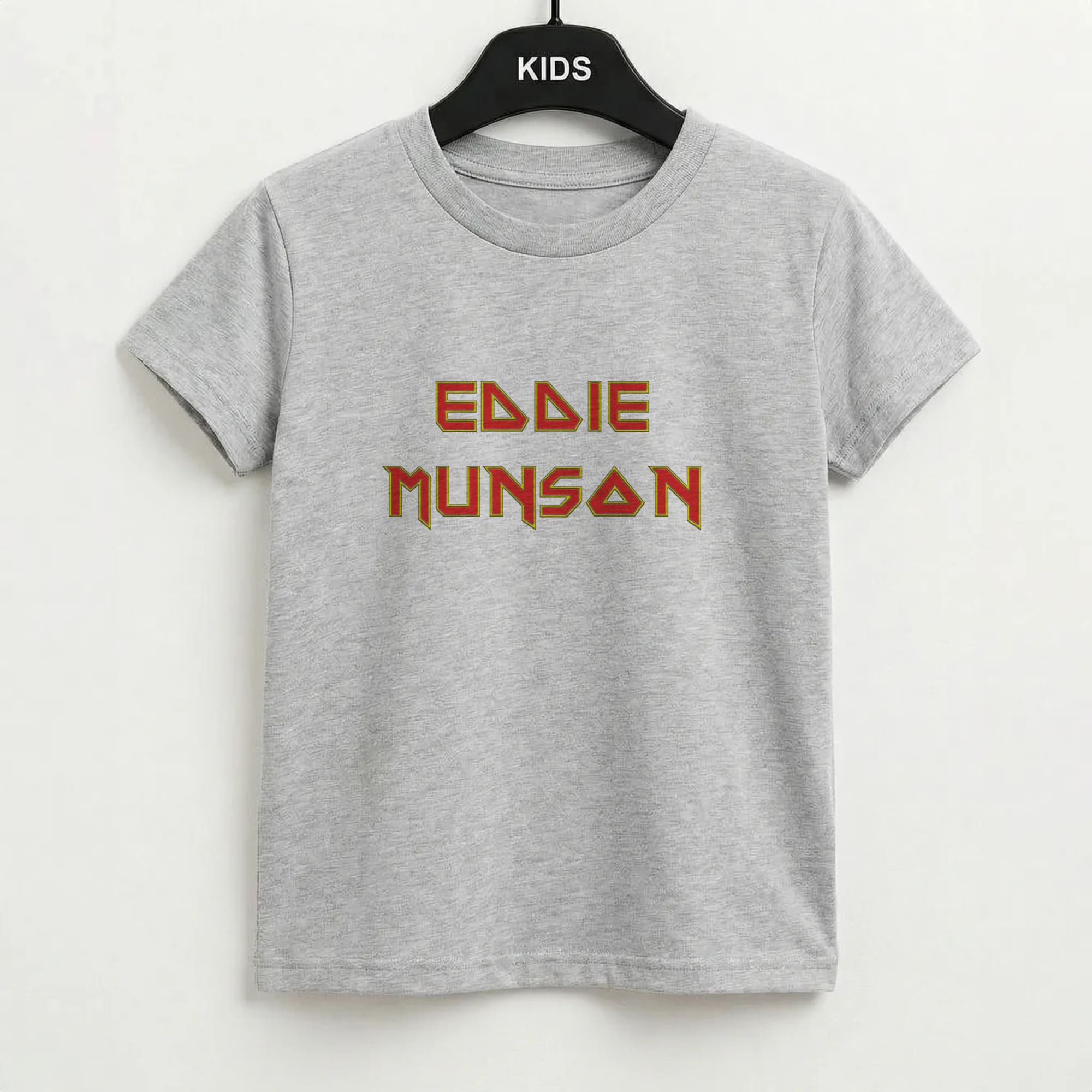 Eddie Munson Text Kids T-Shirt