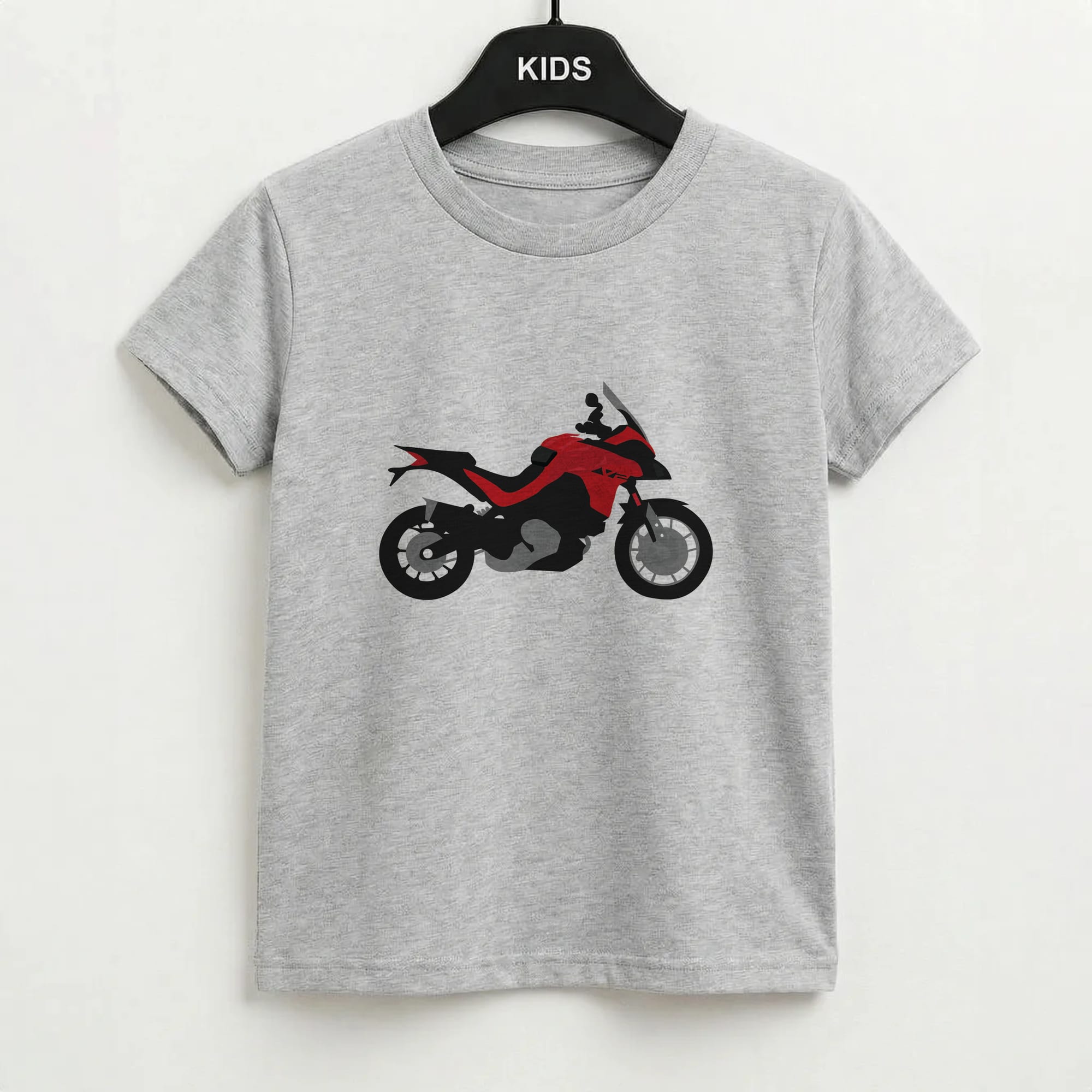 Red Motorbike - Motorbike Kids T-Shirt
