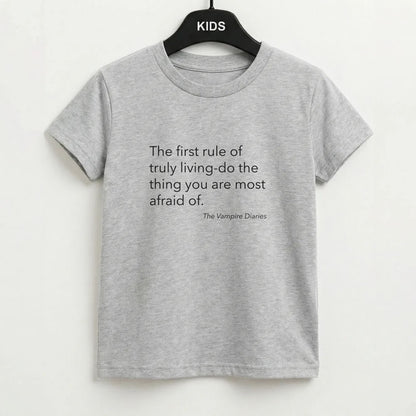 The First Rule Of Truly Living - VD Kids T-Shirt