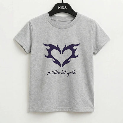 A Little Bit Goth Purple Kids T-Shirt