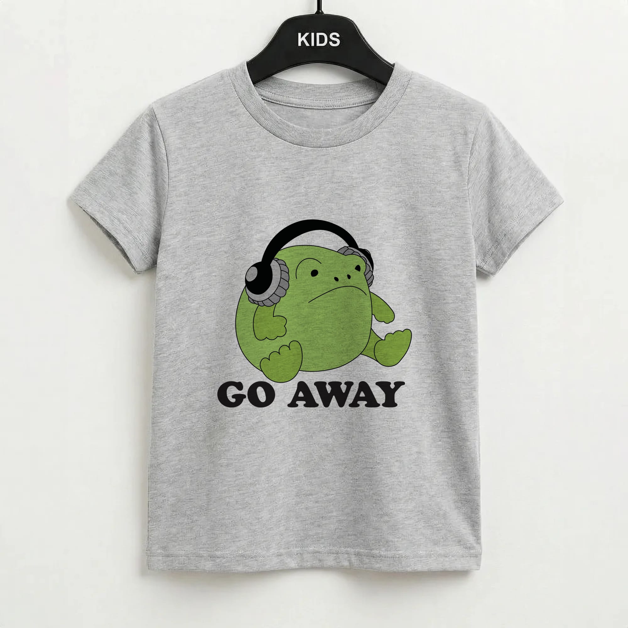 Go Away Grumpy Frog  Kids T-Shirt