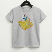 Watercolour Snow White Fairytale Kids T-Shirt 2