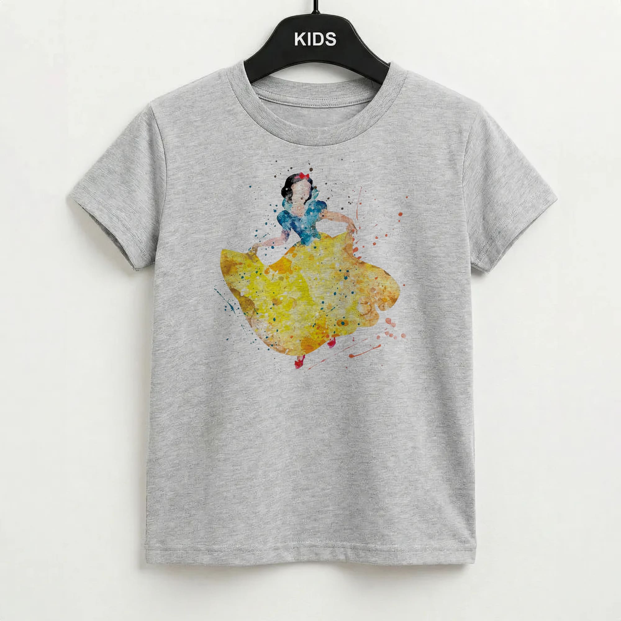 Watercolour Snow White Fairytale Kids T-Shirt