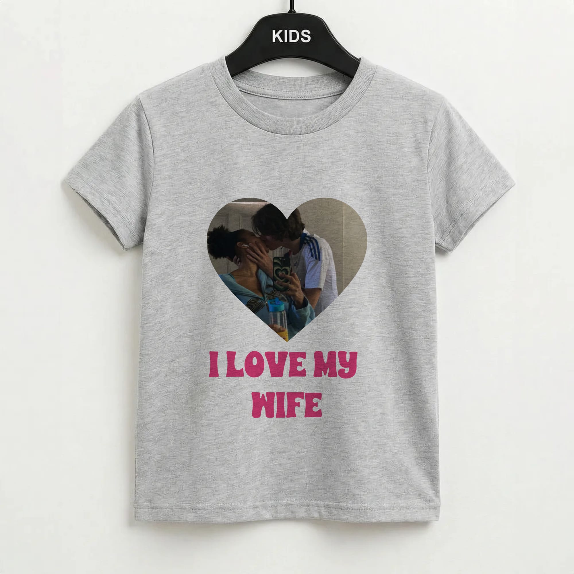 I Love My Wife - Personalised Couples Kids T-Shirt