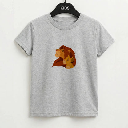 King Lion And Cub Kids T-Shirt