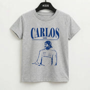Carlos White And Blue Kids T-Shirt 2