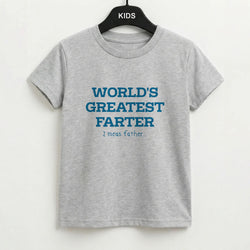 World's Greatest Farter  Kids T-Shirt